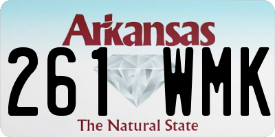 AR license plate 261WMK