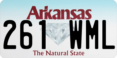AR license plate 261WML