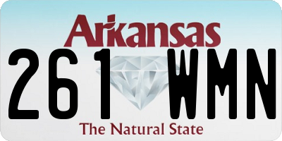 AR license plate 261WMN