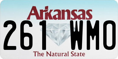 AR license plate 261WMO
