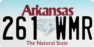 AR license plate 261WMR