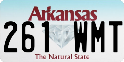 AR license plate 261WMT