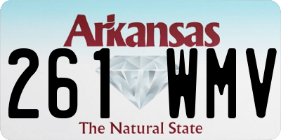 AR license plate 261WMV