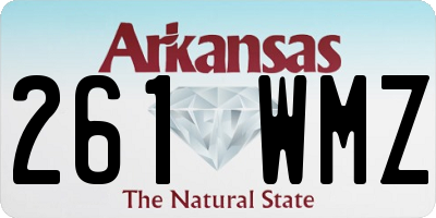 AR license plate 261WMZ