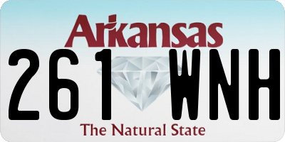 AR license plate 261WNH