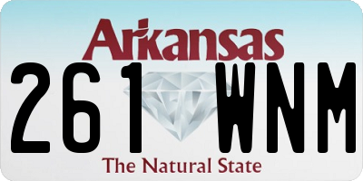 AR license plate 261WNM