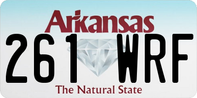 AR license plate 261WRF
