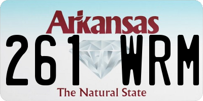 AR license plate 261WRM