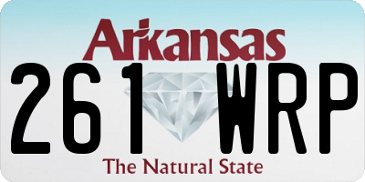 AR license plate 261WRP