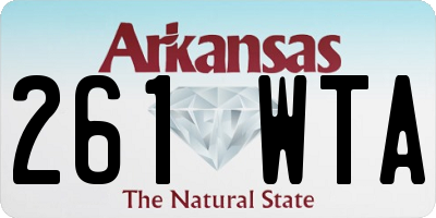 AR license plate 261WTA