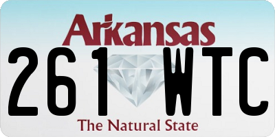 AR license plate 261WTC