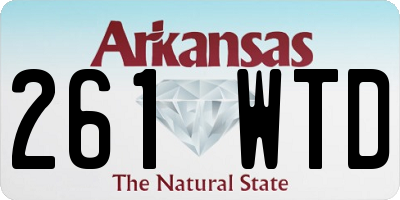 AR license plate 261WTD