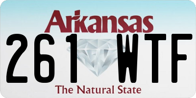 AR license plate 261WTF