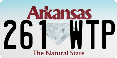 AR license plate 261WTP