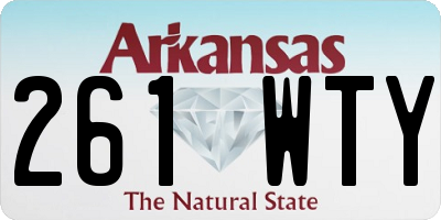 AR license plate 261WTY