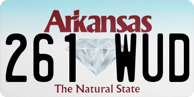 AR license plate 261WUD