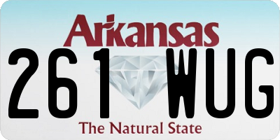 AR license plate 261WUG