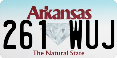 AR license plate 261WUJ