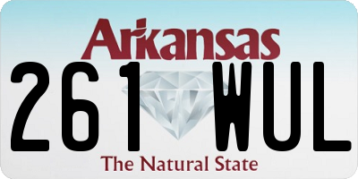 AR license plate 261WUL