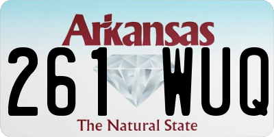 AR license plate 261WUQ