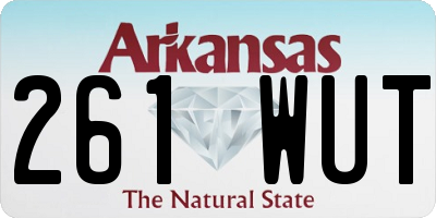 AR license plate 261WUT