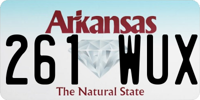 AR license plate 261WUX