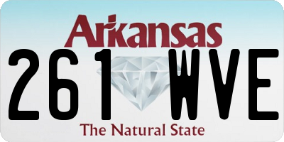 AR license plate 261WVE