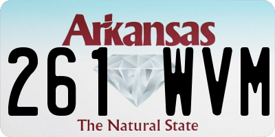 AR license plate 261WVM