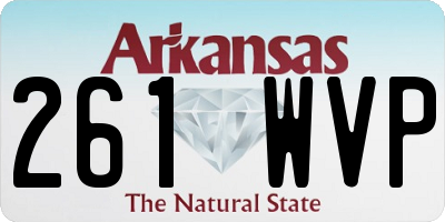 AR license plate 261WVP