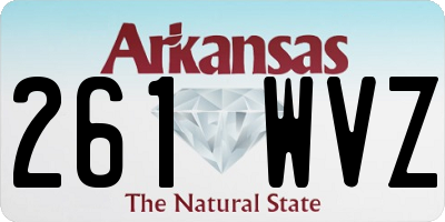 AR license plate 261WVZ