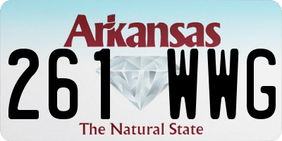 AR license plate 261WWG