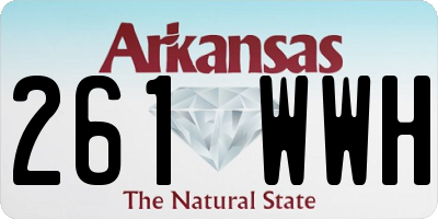 AR license plate 261WWH