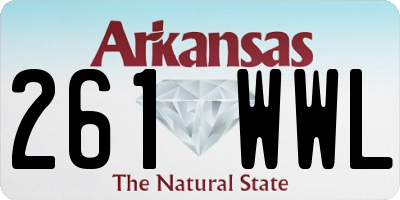 AR license plate 261WWL