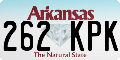 AR license plate 262KPK