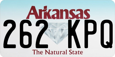 AR license plate 262KPQ