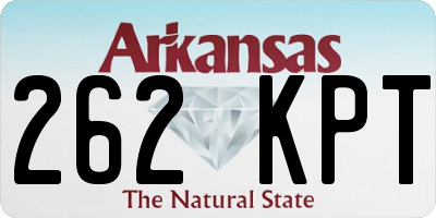 AR license plate 262KPT