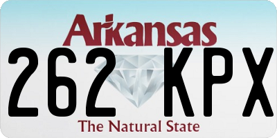 AR license plate 262KPX