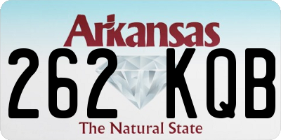 AR license plate 262KQB