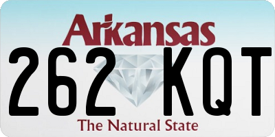 AR license plate 262KQT