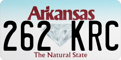 AR license plate 262KRC