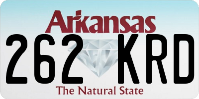 AR license plate 262KRD