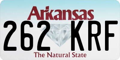 AR license plate 262KRF