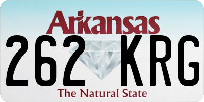 AR license plate 262KRG