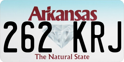 AR license plate 262KRJ