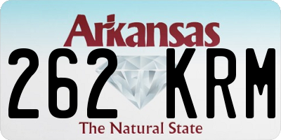 AR license plate 262KRM