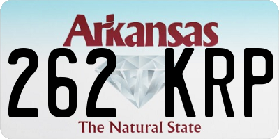 AR license plate 262KRP