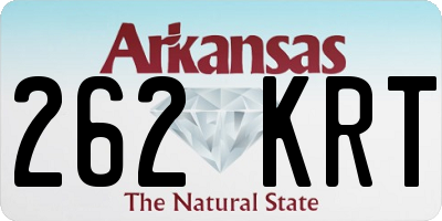AR license plate 262KRT