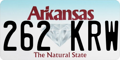 AR license plate 262KRW