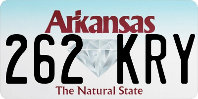 AR license plate 262KRY
