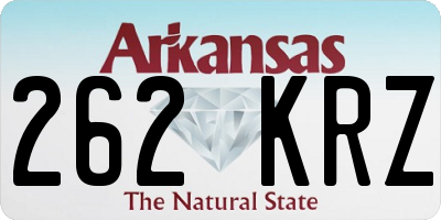AR license plate 262KRZ